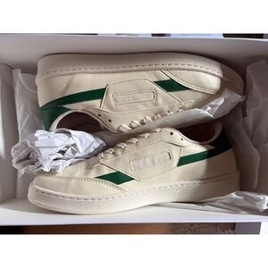 Oliver Cabell Vegan 481 Cyprus Sneakers Cream Green Low Top Mens 41 NEW